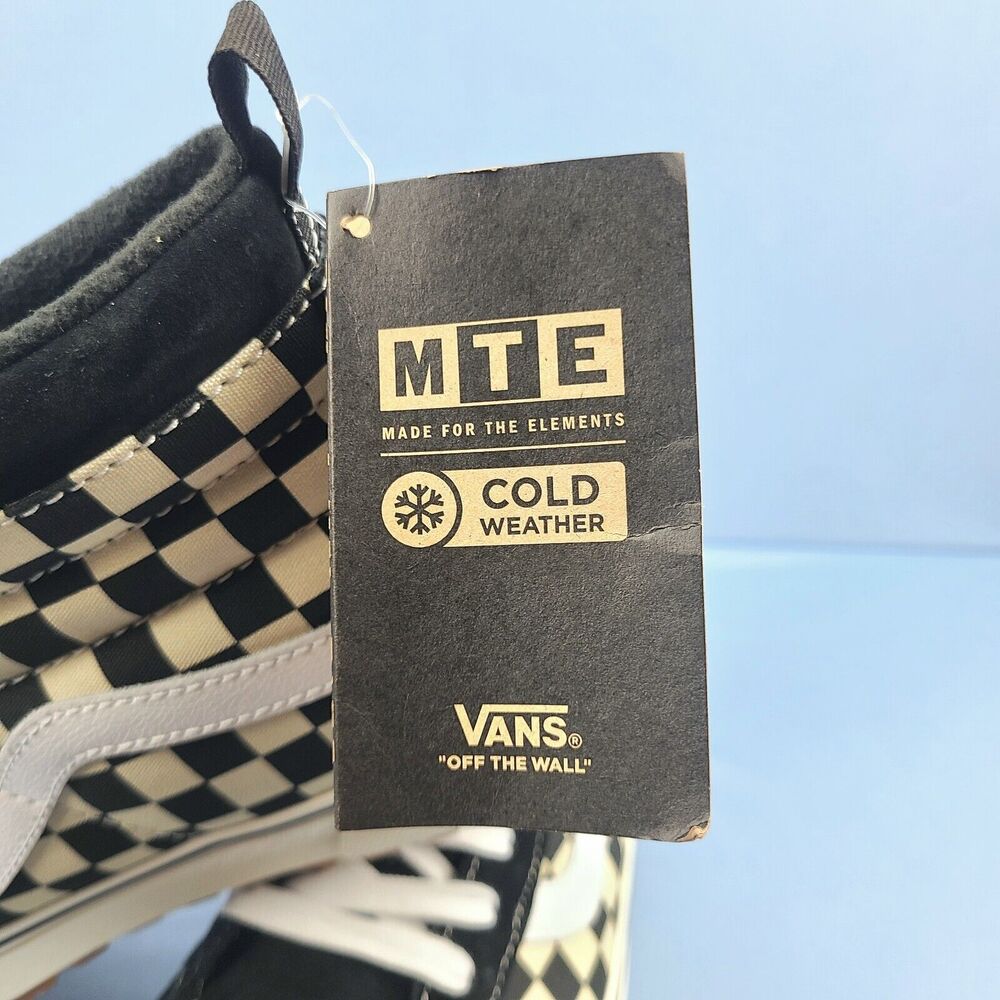 Vans Boots Mens 7.5 Sk8-Hi MTE-1 Checkerboard Primaloft Insulated Cold Weather - Picture 10 of 14